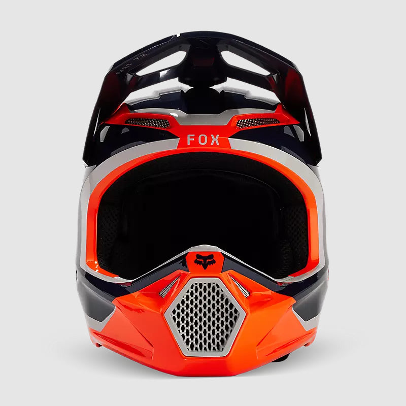 Casco Moto V1 Nitro Naranjo Fox