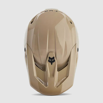 Casco Moto V1 Solid Cafe Claro Fox