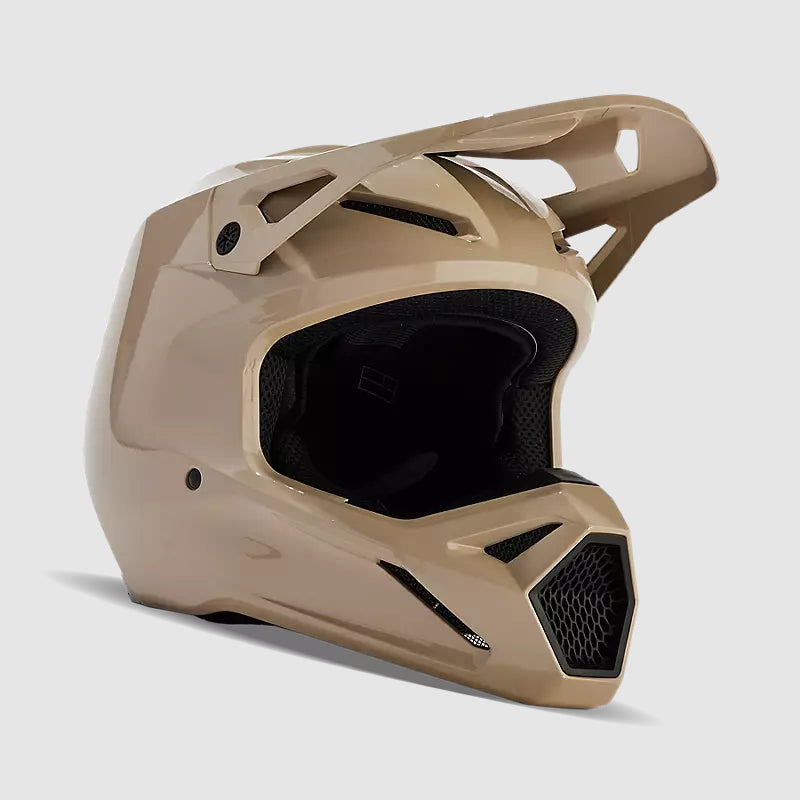 Casco Moto V1 Solid Cafe Claro Fox