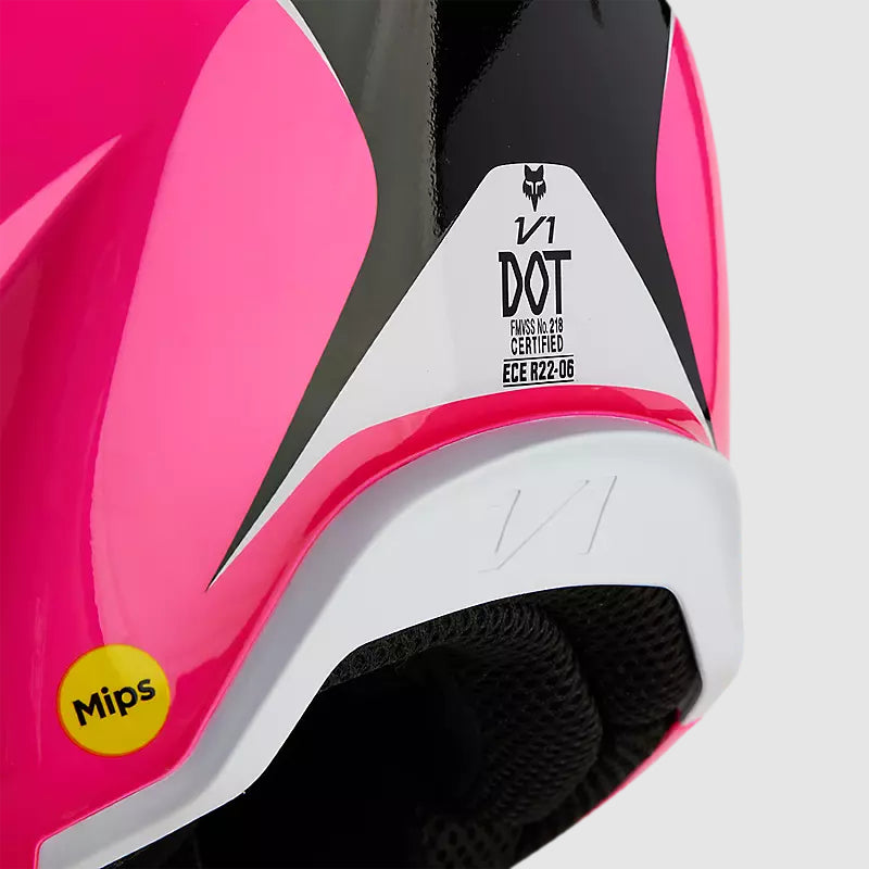 Casco Moto V1 Nitro Rosado Fox