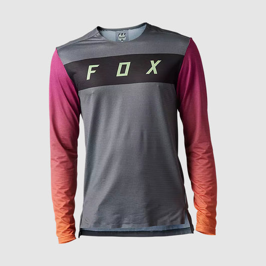 Polera Bicicleta Flexair Arcadia Manga Larga Gris Fox