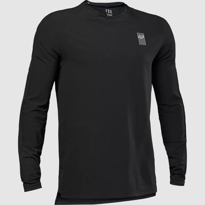 Polera Bicicleta Defend Thermal Manga Larga Negro Fox