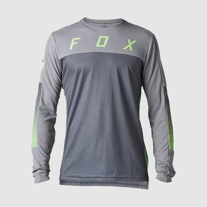 Polera Bicicleta Defend Cekt Manga Larga Gris Fox