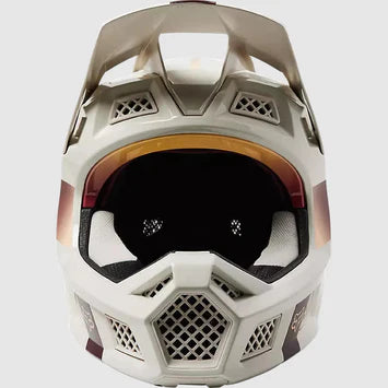 Casco Bicicleta Rampage Pro Carbon MIPS® Blanco/Cafe Fox