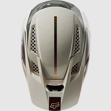 Casco Bicicleta Rampage Pro Carbon MIPS® Blanco/Cafe Fox