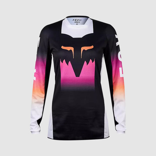 Polera Moto Mujer 180 Flora Negro/Rosado Fox