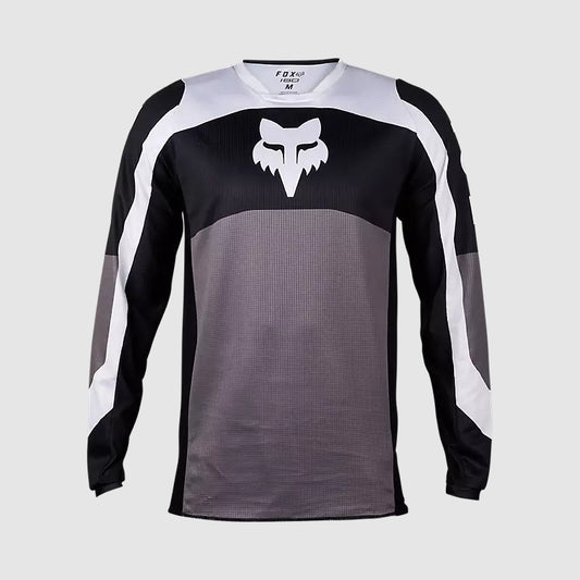 Polera Moto 180 Nitro Negro/Gris Claro Fox