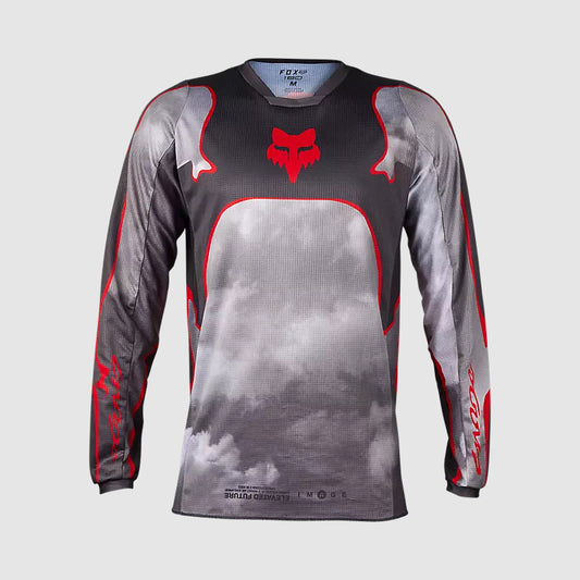 Polera Moto 180 Atlas Gris/Rojo Fox