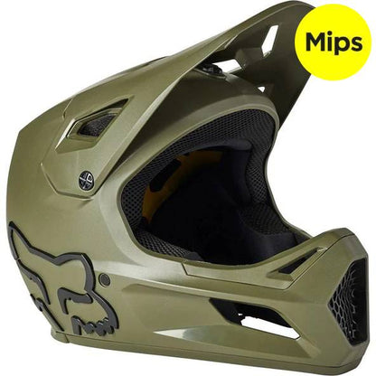 Casco Bicicleta Niño Rampage Verde Fox