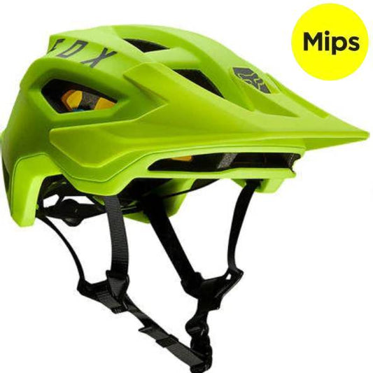 Casco Bicicleta Speedframe Mips Amarillo Fluor Fox