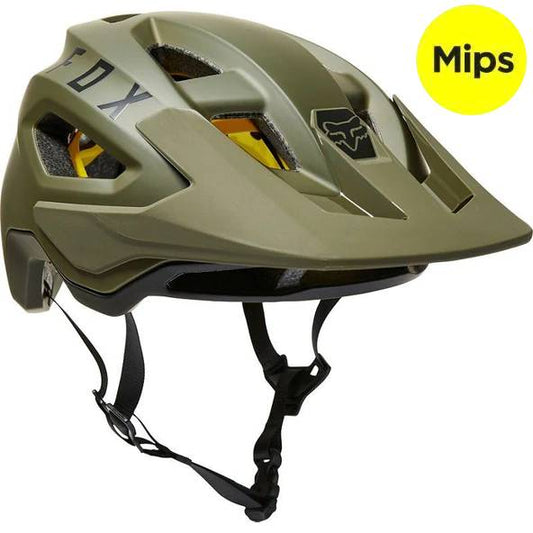 Casco Bicicleta Speedframe Mips Verde Olivo Fox