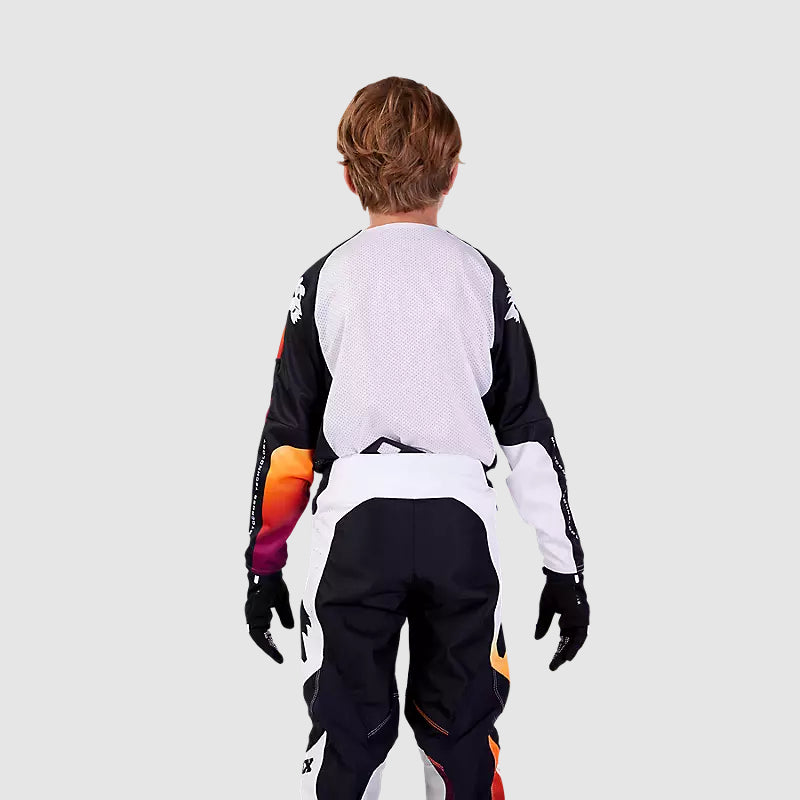 Polera Moto Niño 360 Streak Blanco Fox