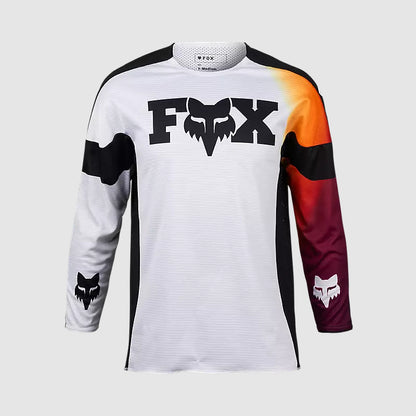 Polera Moto Niño 360 Streak Blanco Fox