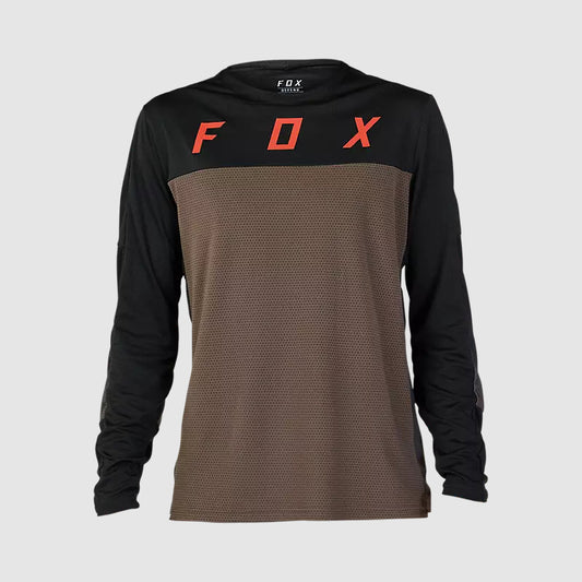 Polera Bicicleta Defend Cekt Manga Larga Cafe Fox