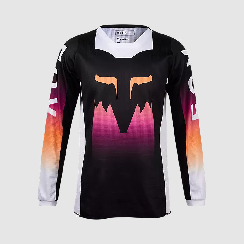 Polera Moto Niña 180 Flora Negro/Rosado Fox