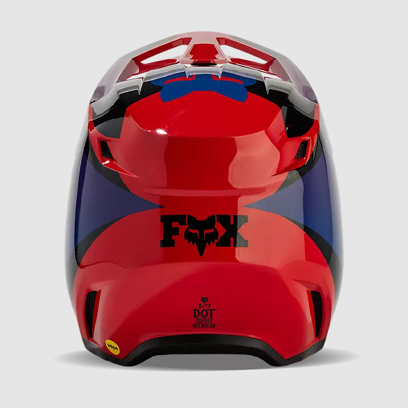 Casco Moto V1 Streak Rojo/Morado Fox