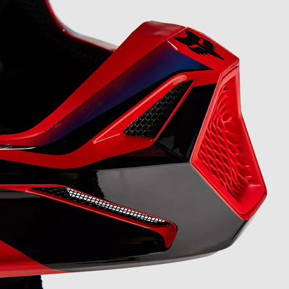 Casco Moto V1 Streak Rojo/Morado Fox