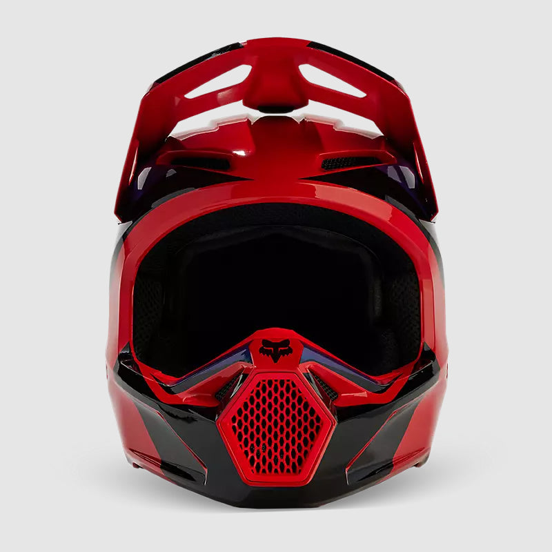 Casco Moto V1 Streak Rojo/Morado Fox