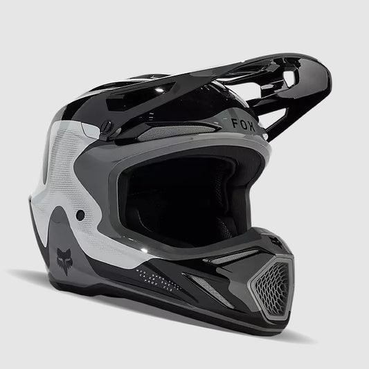 Casco Moto V3 Revise Negro/Gris Fox