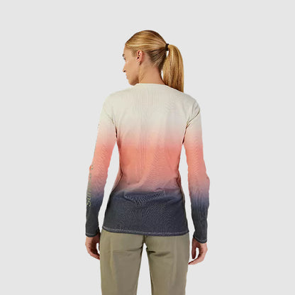 Polera Bicicleta Mujer Ranger Lunar Drirelease® Manga Larga Rosado Fox