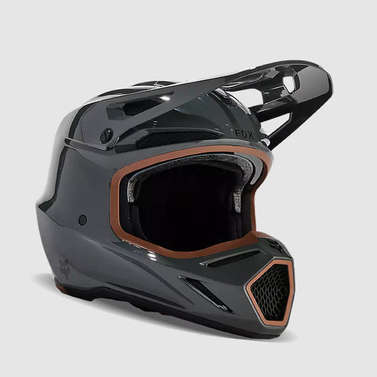 Casco Moto V3 RS Carbon Solid Gris Oscuro Fox