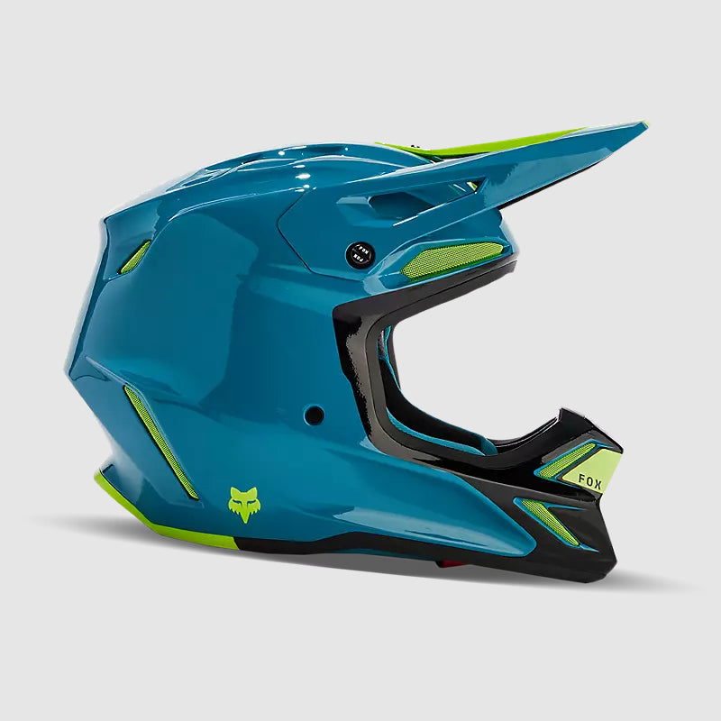 Casco Moto V3 RS Optical Turquesa Fox