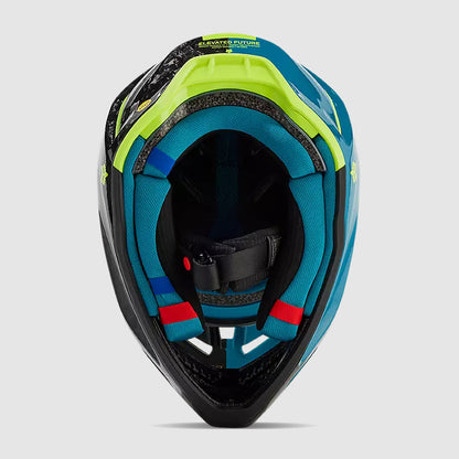 Casco Moto V3 RS Optical Turquesa Fox