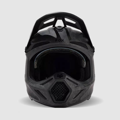 Casco Moto V3 RS Carbon Solid Negro Matte Fox