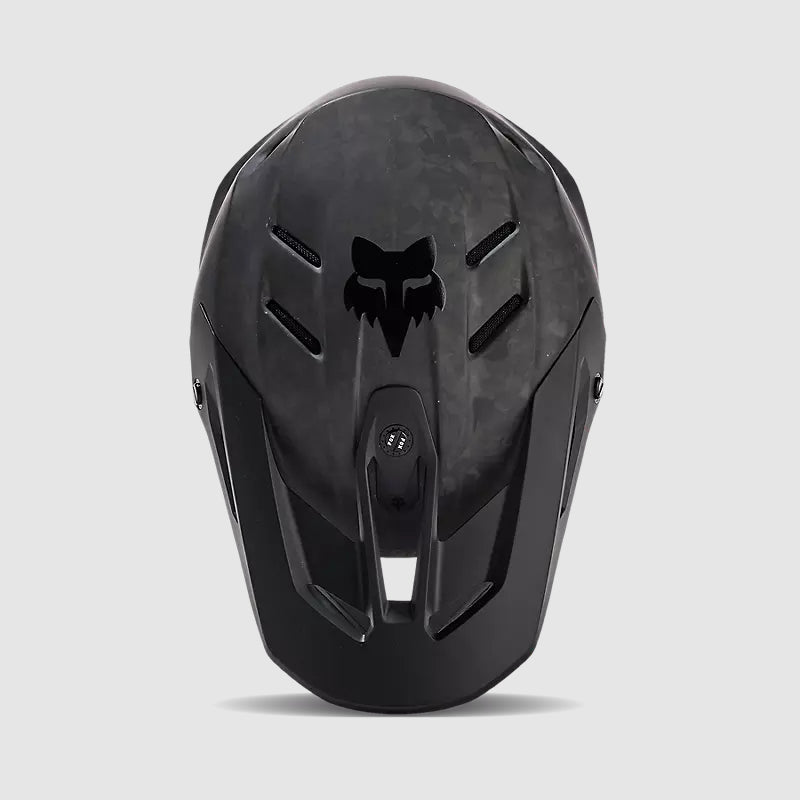 Casco Moto V3 RS Carbon Solid Negro Matte Fox