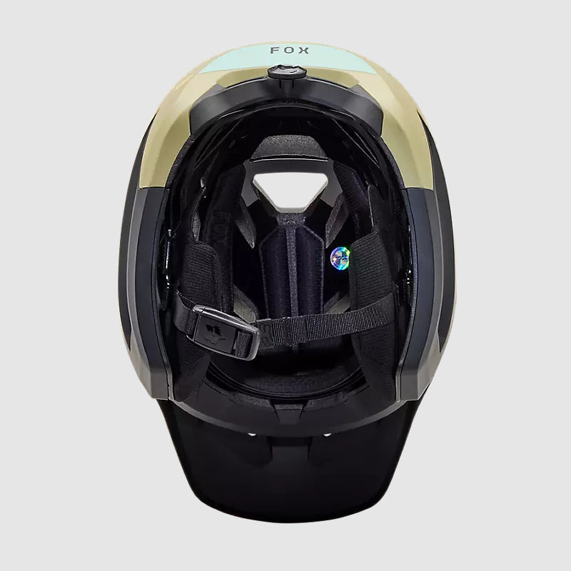 Casco Bicicleta New Dropframe Pro Negro/Dorado/Celeste Fox