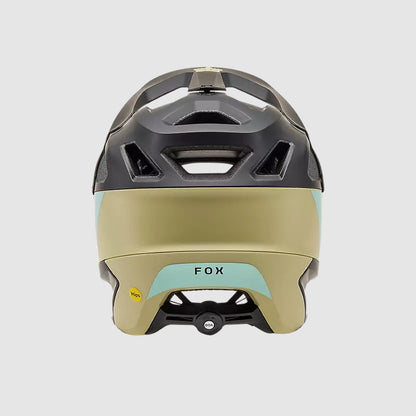 Casco Bicicleta New Dropframe Pro Negro/Dorado/Celeste Fox