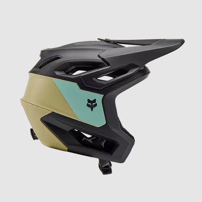 Casco Bicicleta New Dropframe Pro Negro/Dorado/Celeste Fox