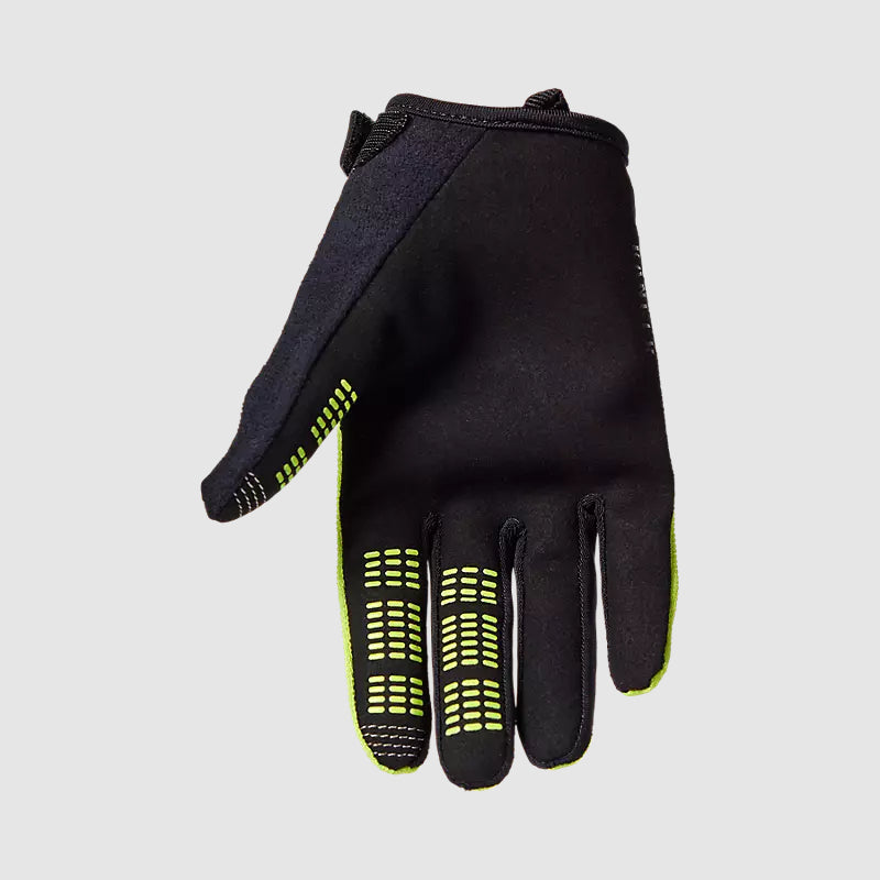 Guantes Bicicleta Niño Ranger Amarillo Fluor Fox