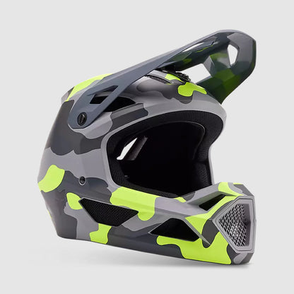 Casco Bicicleta New Rampage Gris/Amarillo Camo Fox