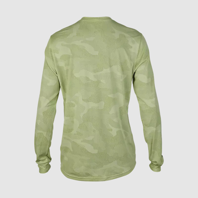 Polera Bicicleta Ranger TruDri™ Manga Larga Verde Fox