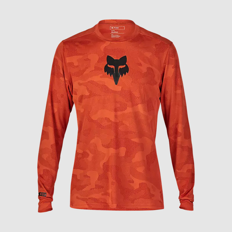 Polera Bicicleta Ranger TruDri™ Manga Larga Naranjo Fox