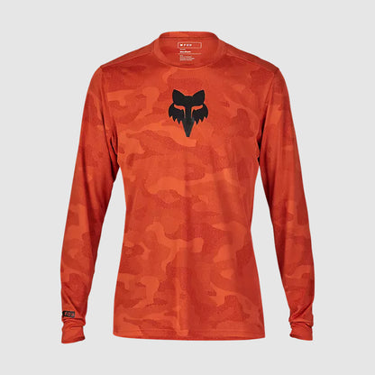 Polera Bicicleta Ranger TruDri™ Manga Larga Naranjo Fox