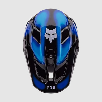 Casco Moto V3 Volatile Azul/Negro Fox