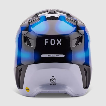 Casco Moto V3 Volatile Azul/Negro Fox