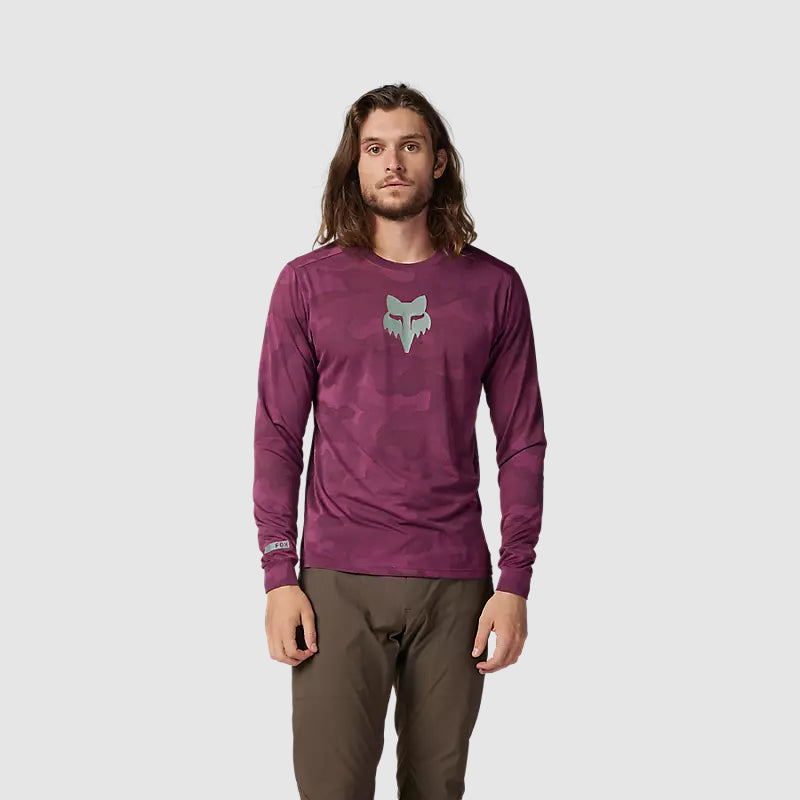 Polera Bicicleta Ranger TruDri™ Manga Larga Morado Fox